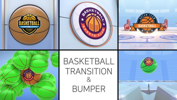 Videohive Basketball Logo Transition & Bumper Elements template preview