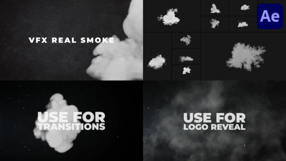 Videohive VFX Real Smoke for After Effects 50448282 Elements template preview