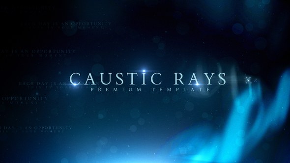 Caustic Rays Titles Video Displays template preview