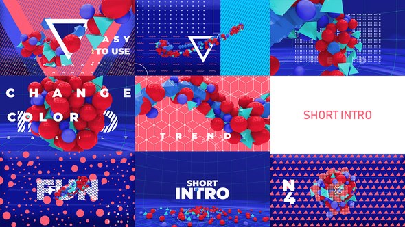 Videohive Color Intro Openers template preview