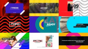 Videohive Trendy Modern Titles Titles template preview