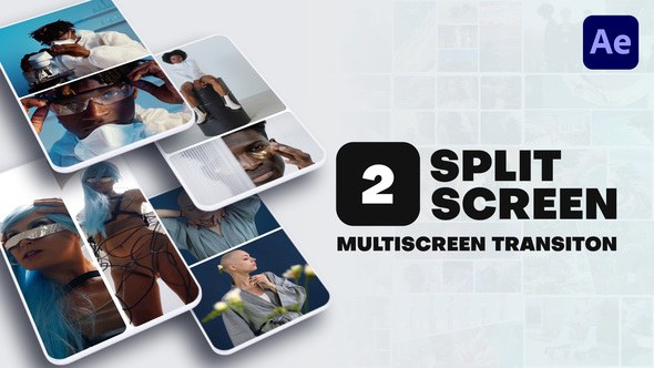 Videohive Vertical Multiscreen Transition - 2 Split Screen 56852832 Elements template preview