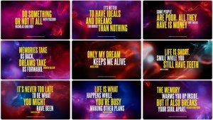 Videohive Quotum - Typography (Fluid Ink) Titles template preview