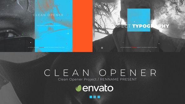 Videohive Clean Opener 23328534 Openers template preview