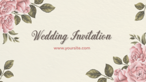 Videohive Romantic Wedding Invitation 50597228 Video Displays template preview