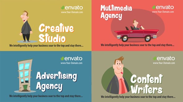Advertising Agency Video Displays template preview