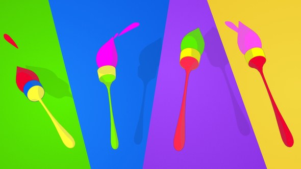 Videohive Playful Brush logo Logo Stings template preview