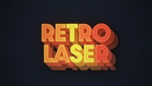Videohive Retro Laser Titles Titles template preview
