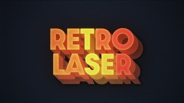 Videohive Retro Laser Titles Titles template preview