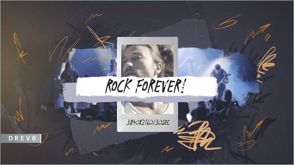 Videohive Rock Forever/ Punk/ Alternative Music/ Heavy Metal/ Dance/ Folk/ Grange/ Arrows/ Dirt Noise/ Texture Titles template preview