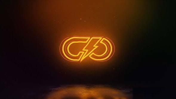 Videohive Neon Glitch Logo 46268086 Logo Stings template preview