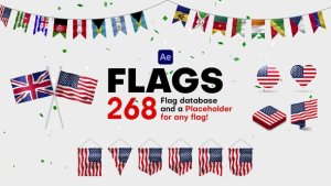 Videohive Flags for After Effects Elements template preview