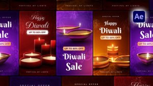Videohive Diwali Stories Pack Openers template preview