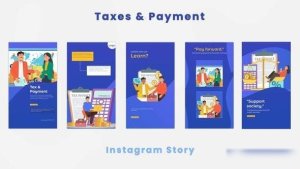 Videohive Taxes and Payment Instagram Story Elements template preview