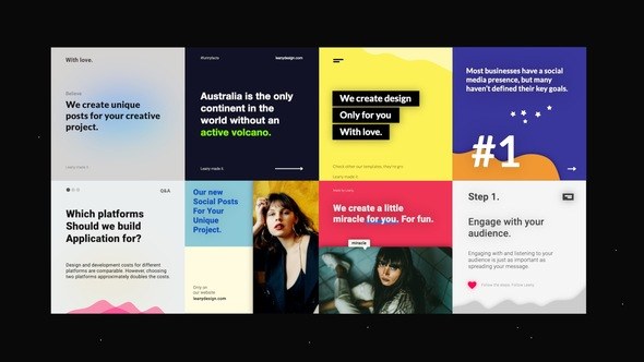 Videohive Social Media Posts 39976699 Elements template preview