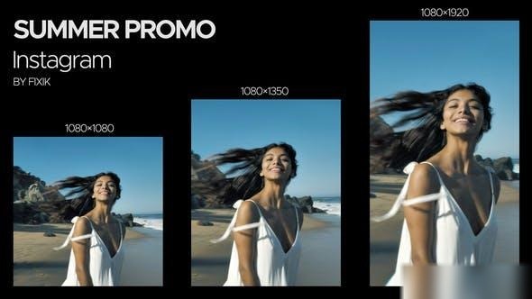 Videohive Instagram Summer Promo | After Effects Openers template preview