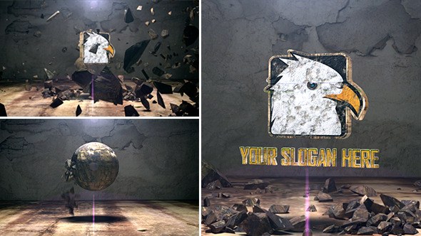 Videohive The Spherical Rock Logo Logo Stings template preview