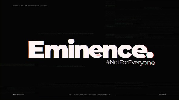 Videohive Eminence | Glitch Logo Logo Stings template preview