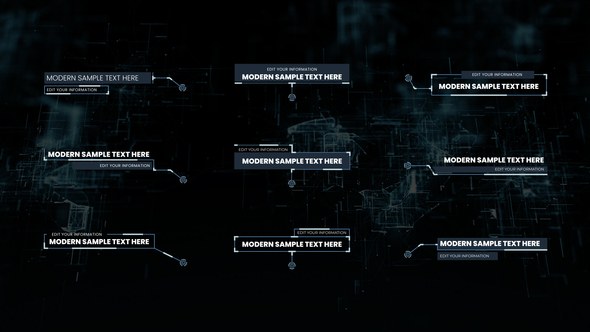 Videohive Modern Call Outs | After Effect 48368136 Titles template preview