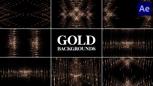 Videohive Gold Backgrounds for After Effects 51387257 Elements template preview