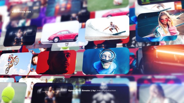 Videohive Photo Wall Intro Logo Reveal Openers template preview