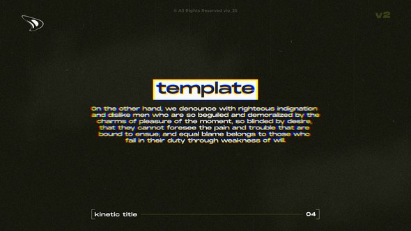 Videohive Kinetic Glitch Titles v2 / AE Titles template preview