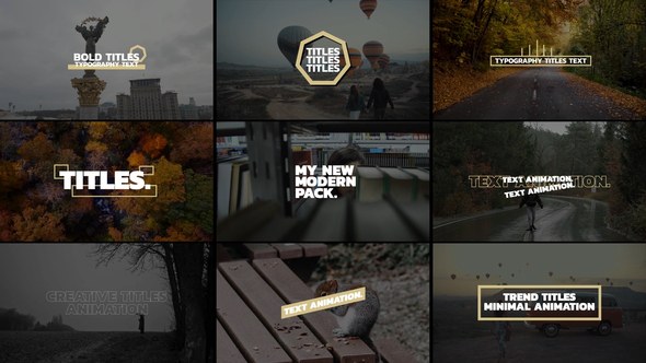 Videohive Bold Text Titles | AE Titles template preview