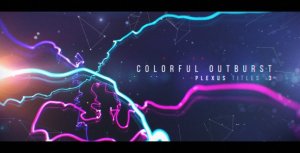 Plexus Titles 3 (Colorful Outburst) Video Displays template preview