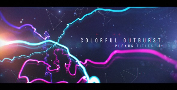 Plexus Titles 3 (Colorful Outburst) Video Displays template preview