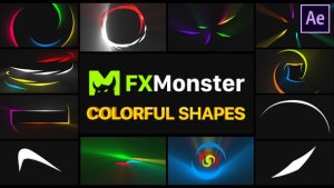 Colorful Shapes | After Effects Video Displays template preview