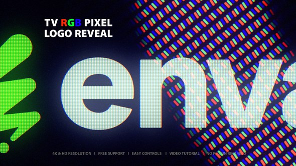 Videohive RGB_Pixel Logo Reveal Logo Stings template preview