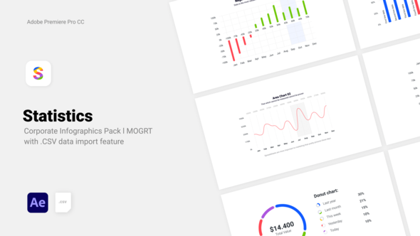 Videohive Statistics - Corporate CSV Data Driven Infographics Infographics template preview