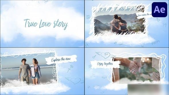 Videohive True Love Story for After Effects Openers template preview