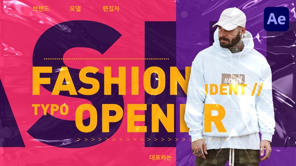 Videohive Fashion Ident // Typo Opener Openers template preview
