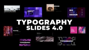 Videohive Typography Slides 4.0 | After Effects Titles template preview