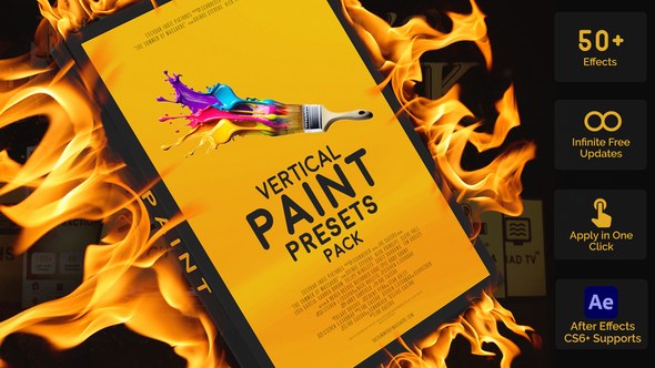 Videohive Vertical Paint Presets Pack Elements template preview