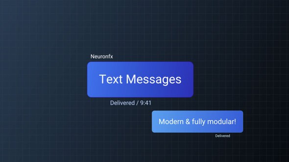 Videohive Messages Titles template preview
