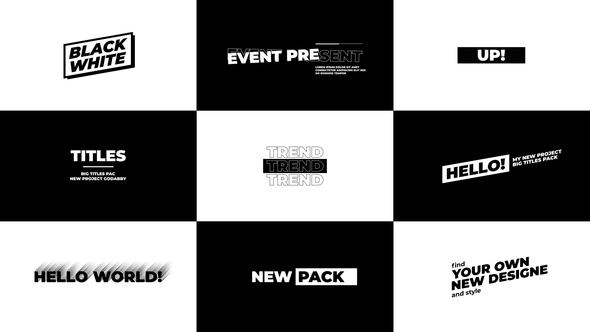 Videohive Big Titles 2.0 | After Effects 47743983 Titles template preview