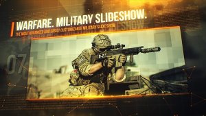 Videohive Warfare Military Slideshow Video Displays template preview
