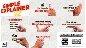 Videohive Simple Explainer Openers template preview
