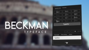 Videohive Animated Typeface - Beckman Titles template preview