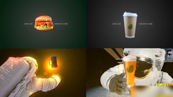 Videohive Space Advert Openers template preview