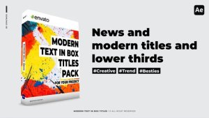 Videohive Modern Text in Box Titles | AE Titles template preview