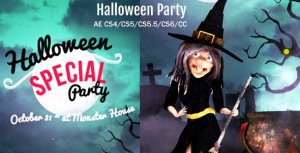 Halloween Party/Wish Video Displays template preview