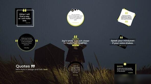 Videohive Quotes Titles 2.0 | After Effects 53343971 Titles template preview