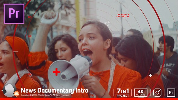 News Intro Premiere Pro template preview