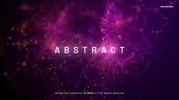 Videohive Abstract Particles Titles V2 Titles template preview