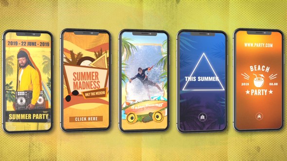 Videohive Summer/Beach Tropical Instagram Stories Product Promo template preview