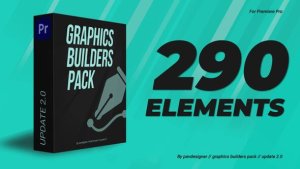 Graphics builders Pack MOGRT Premiere Pro template preview
