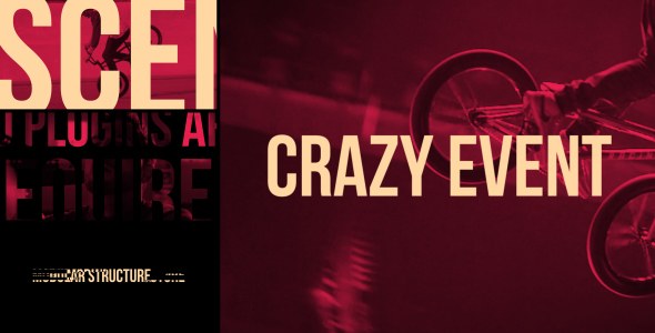 Crazy Event Video Displays template preview